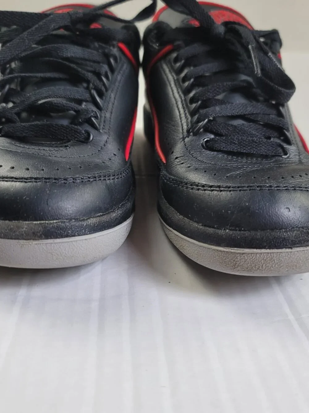 Nike Air Jordan 2 Retro Low Christmas Black Red Green Size 6Y Sneakers